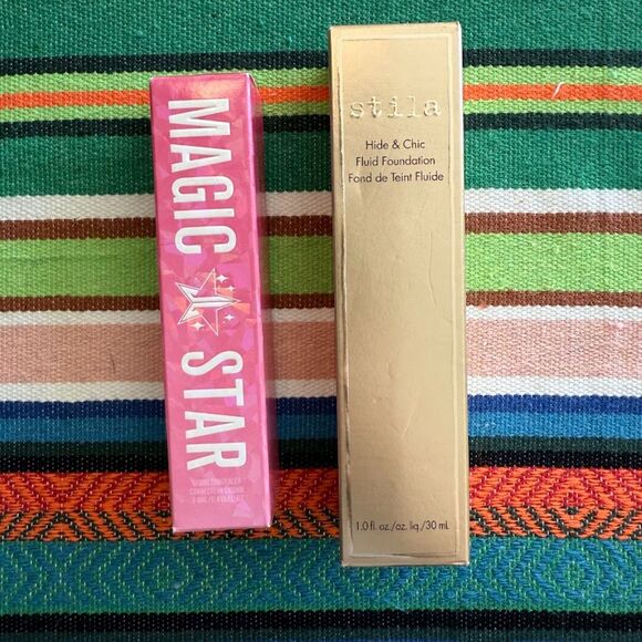 Stila Hide & Chic Foundation Tan 4 + Jefree Star Liquid Concealer Orange Bundle - Picture 2 of 9